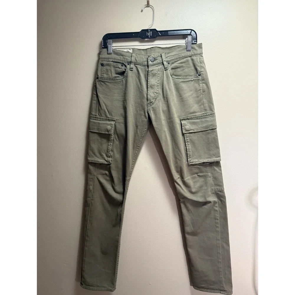 Polo Ralph Lauren Cargo Pants Olive Green 29x30 Stretch Utility Y2K